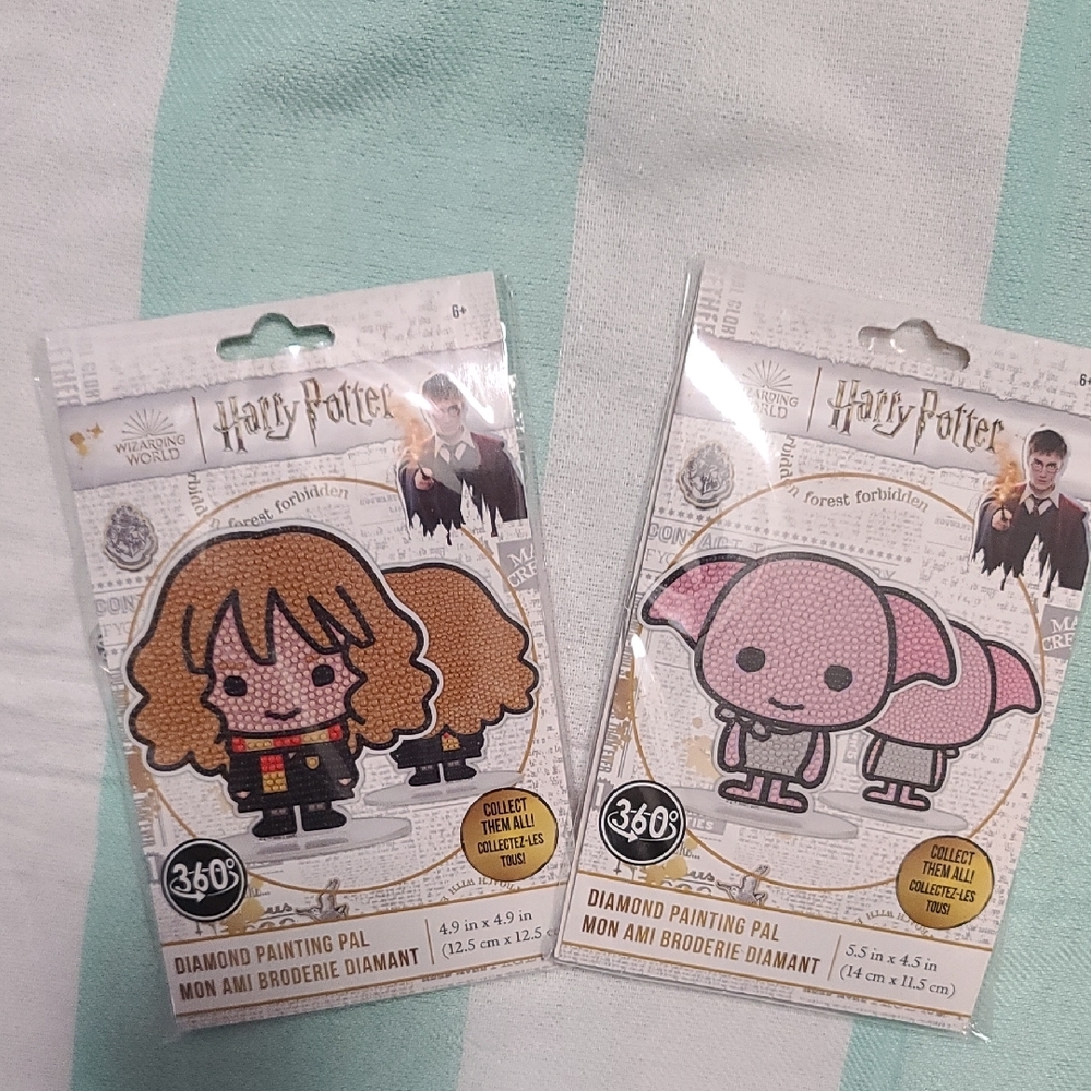 Harry Potter Diamond Painting Pals - Choose either Hermione or Dobby - 2 Sided
